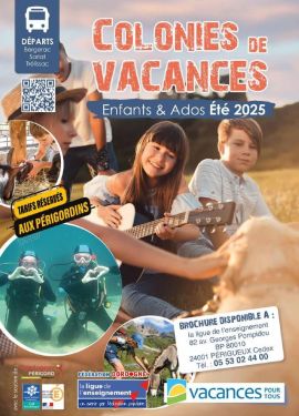 Couverture brochure colonies de vacances